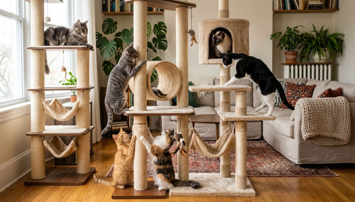 Wie wählt man den optimalen Kratzbaum für unterschiedliche Katzentypen?
